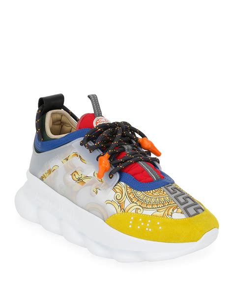 mens versace chain reaction sneakers|versace chain reaction pandabuy.